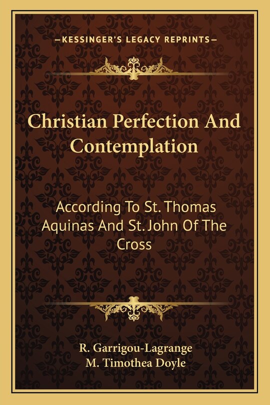 Front cover_Christian Perfection and Contemplation
