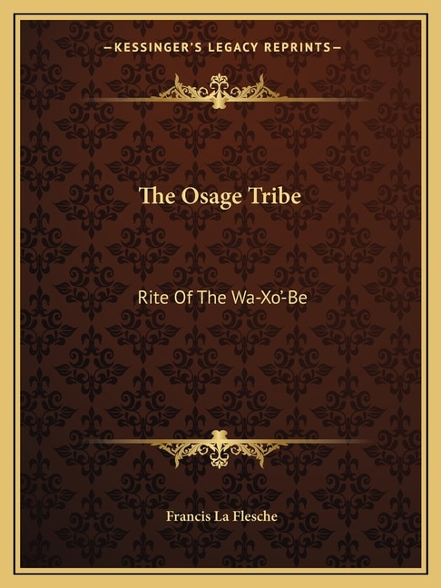 Couverture_The Osage Tribe