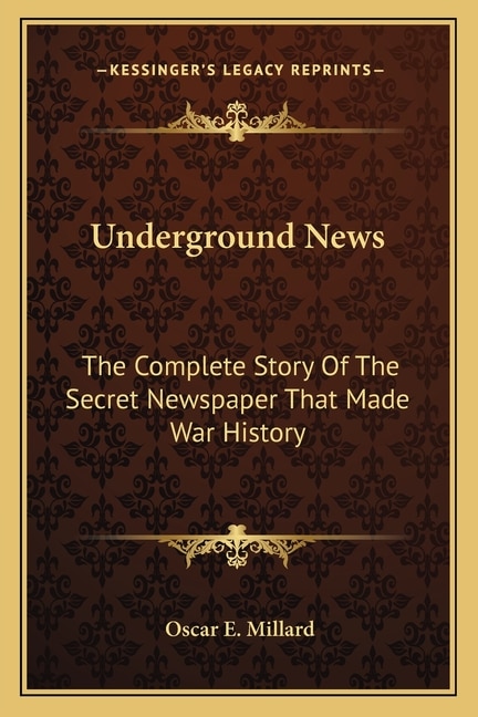 Front cover_Underground News