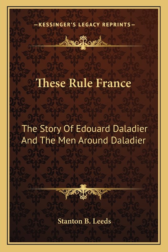Front cover_These Rule France