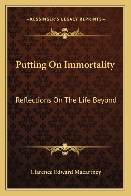 Couverture_Putting On Immortality