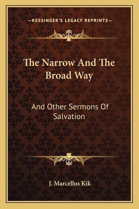 Couverture_The Narrow and the Broad Way