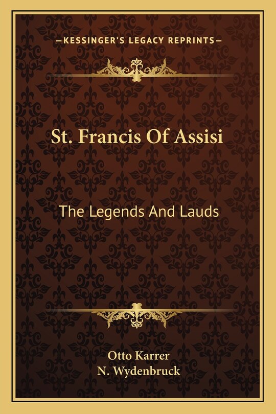 Front cover_St. Francis Of Assisi