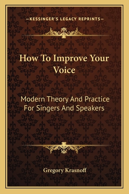 Couverture_How To Improve Your Voice