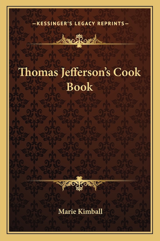 Couverture_Thomas Jefferson's Cook Book