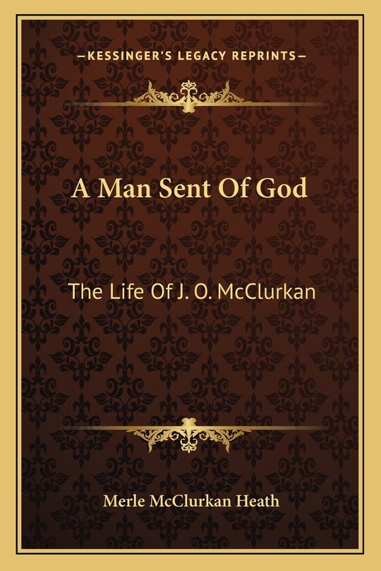 Front cover_A Man Sent Of God