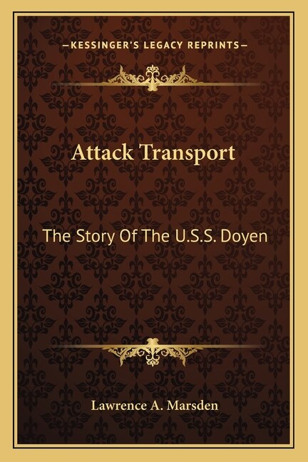 Front cover_Attack Transport