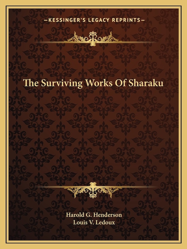 Couverture_The Surviving Works Of Sharaku