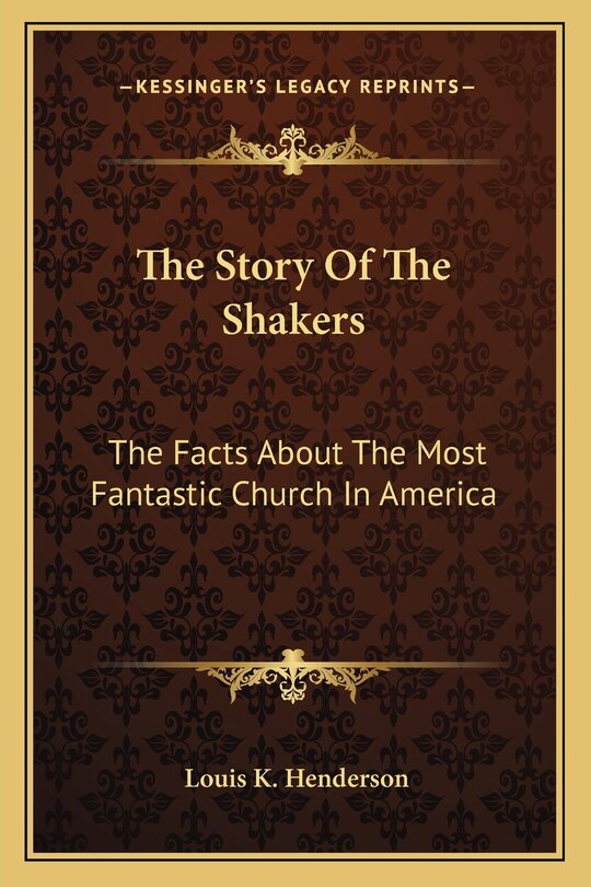 Front cover_The Story Of The Shakers