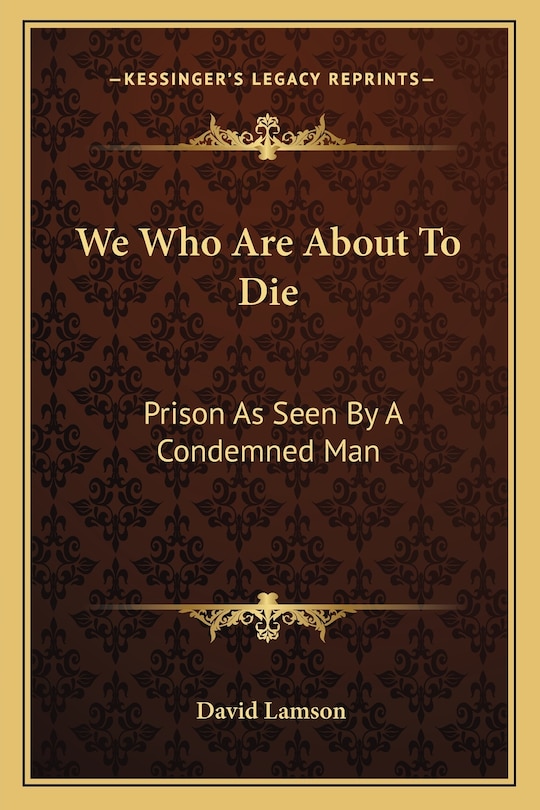 Front cover_We Who Are About To Die