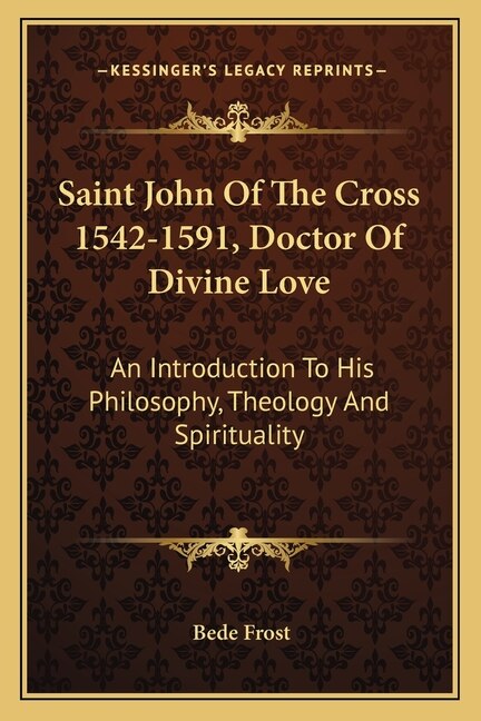 Couverture_Saint John of the Cross 1542-1591, Doctor of Divine Love