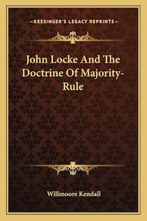 Couverture_John Locke and the Doctrine of Majority-Rule