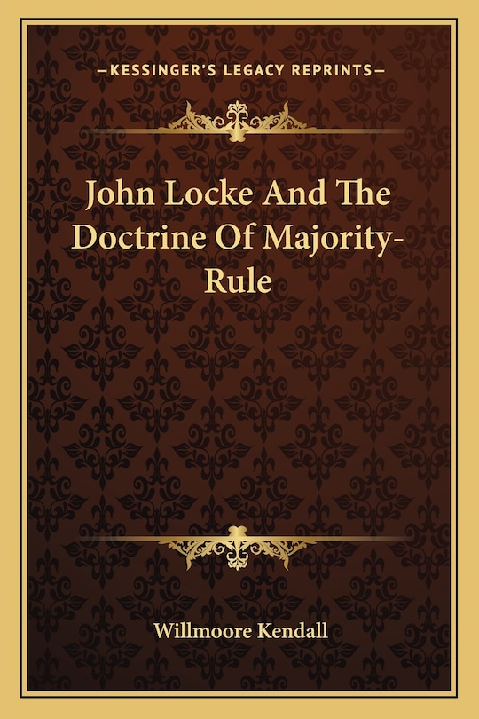 Couverture_John Locke and the Doctrine of Majority-Rule