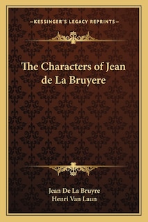 Front cover_The Characters of Jean de La Bruyere