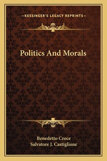 Front cover_Politics And Morals