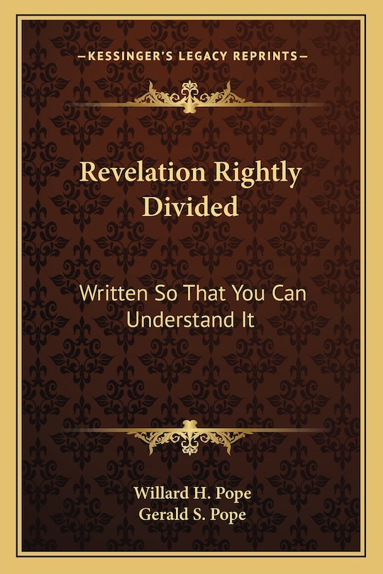 Front cover_Revelation Rightly Divided