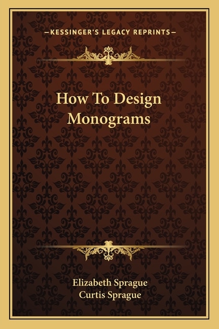 Front cover_How to Design Monograms