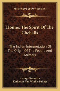 Couverture_Honne, The Spirit Of The Chehalis