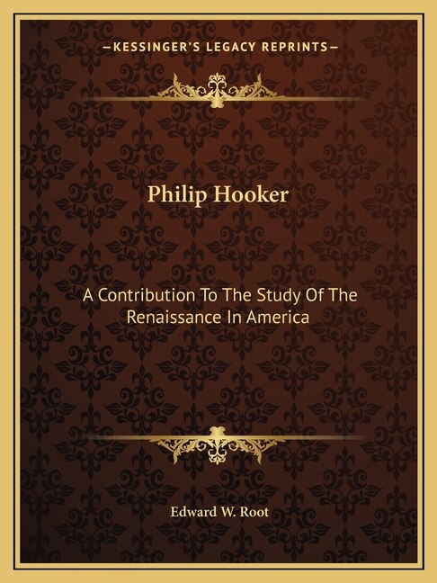 Front cover_Philip Hooker