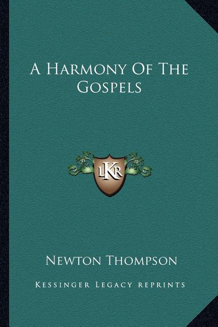 Front cover_A Harmony of the Gospels
