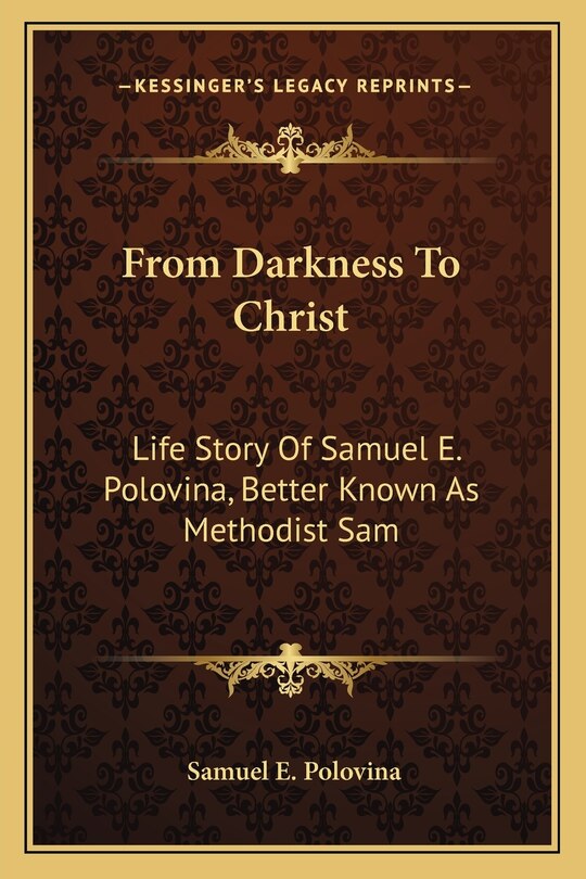 Front cover_From Darkness to Christ