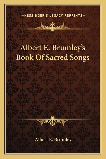 Front cover_Albert E. Brumley's Book Of Sacred Songs