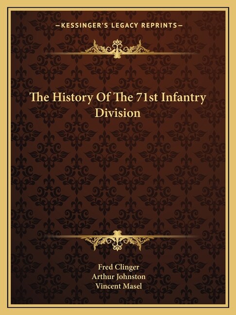 Front cover_The History Of The 71st Infantry Division