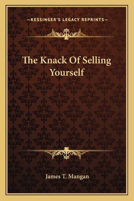 Front cover_The Knack Of Selling Yourself