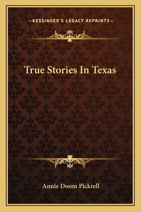 Front cover_True Stories In Texas