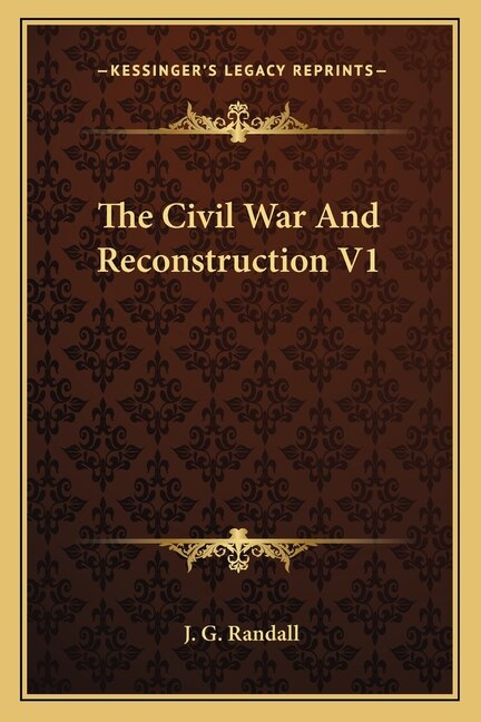 Front cover_The Civil War and Reconstruction V1