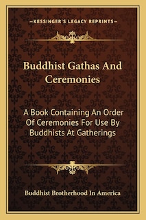 Couverture_Buddhist Gathas And Ceremonies