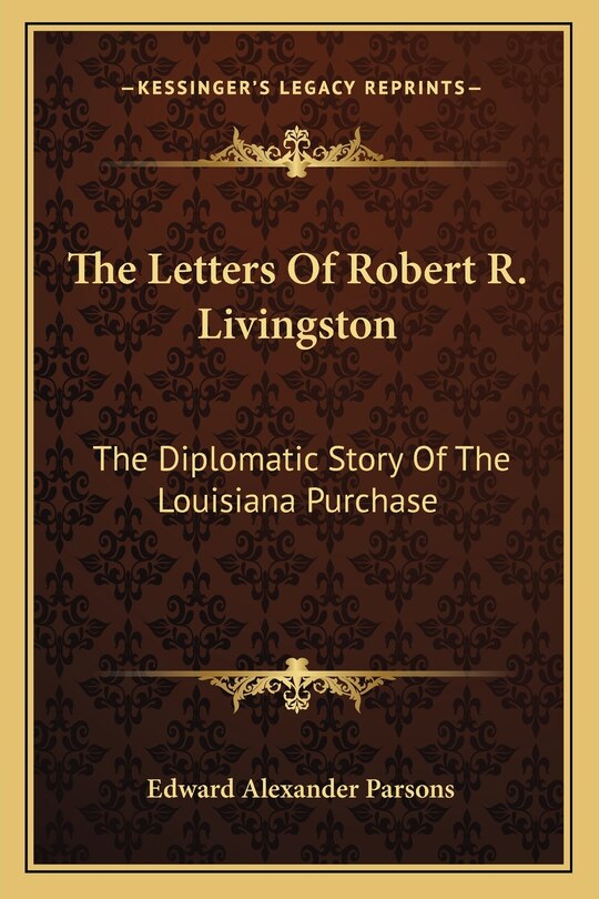 Front cover_The Letters Of Robert R. Livingston