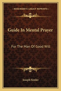 Front cover_Guide In Mental Prayer