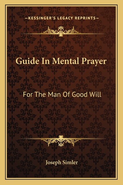 Front cover_Guide In Mental Prayer
