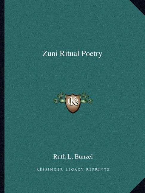 Front cover_Zuni Ritual Poetry