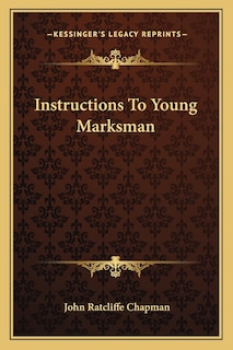 Couverture_Instructions To Young Marksman
