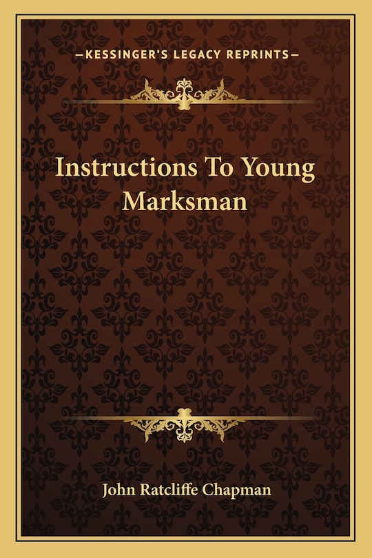 Couverture_Instructions To Young Marksman