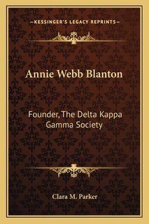 Front cover_Annie Webb Blanton