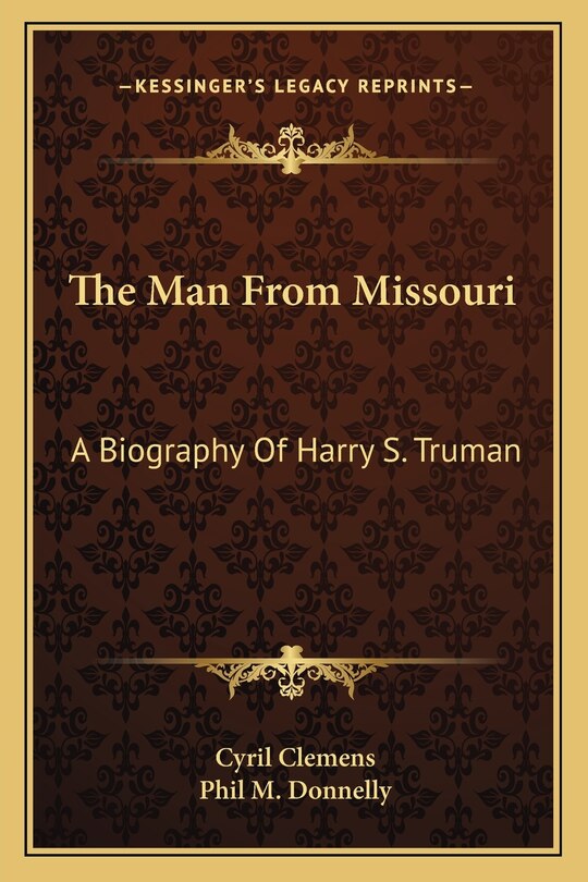 Front cover_The Man From Missouri