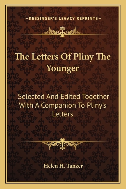 Couverture_The Letters Of Pliny The Younger