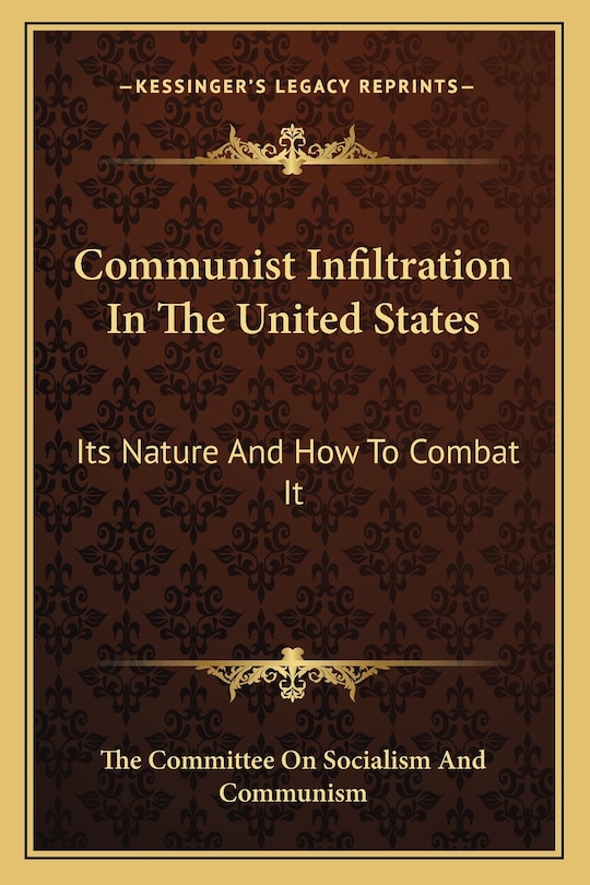 Couverture_Communist Infiltration In The United States