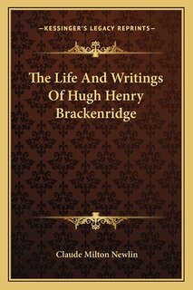 Front cover_The Life and Writings of Hugh Henry Brackenridge