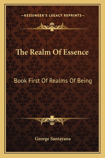 Front cover_The Realm of Essence