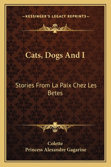 Front cover_Cats, Dogs And I