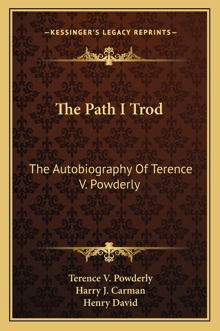 Front cover_The Path I Trod