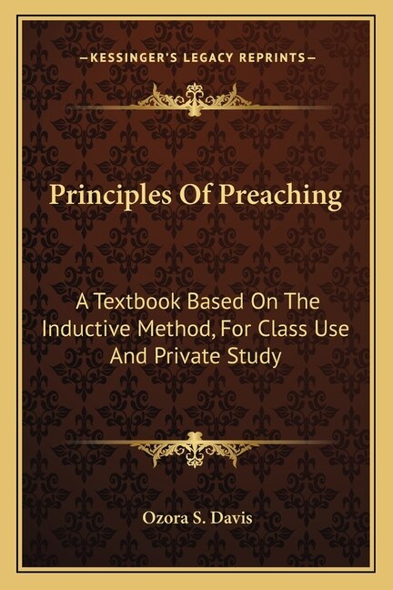 Front cover_Principles Of Preaching