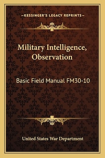 Front cover_Military Intelligence, Observation
