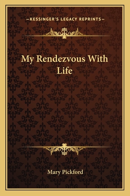Front cover_My Rendezvous with Life