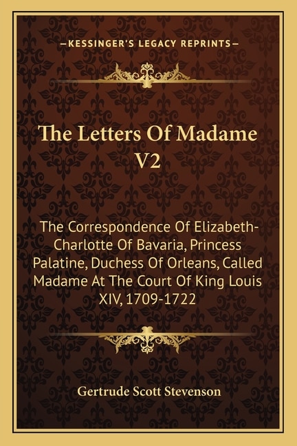 Couverture_The Letters of Madame V2