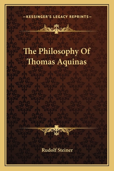 Couverture_The Philosophy Of Thomas Aquinas